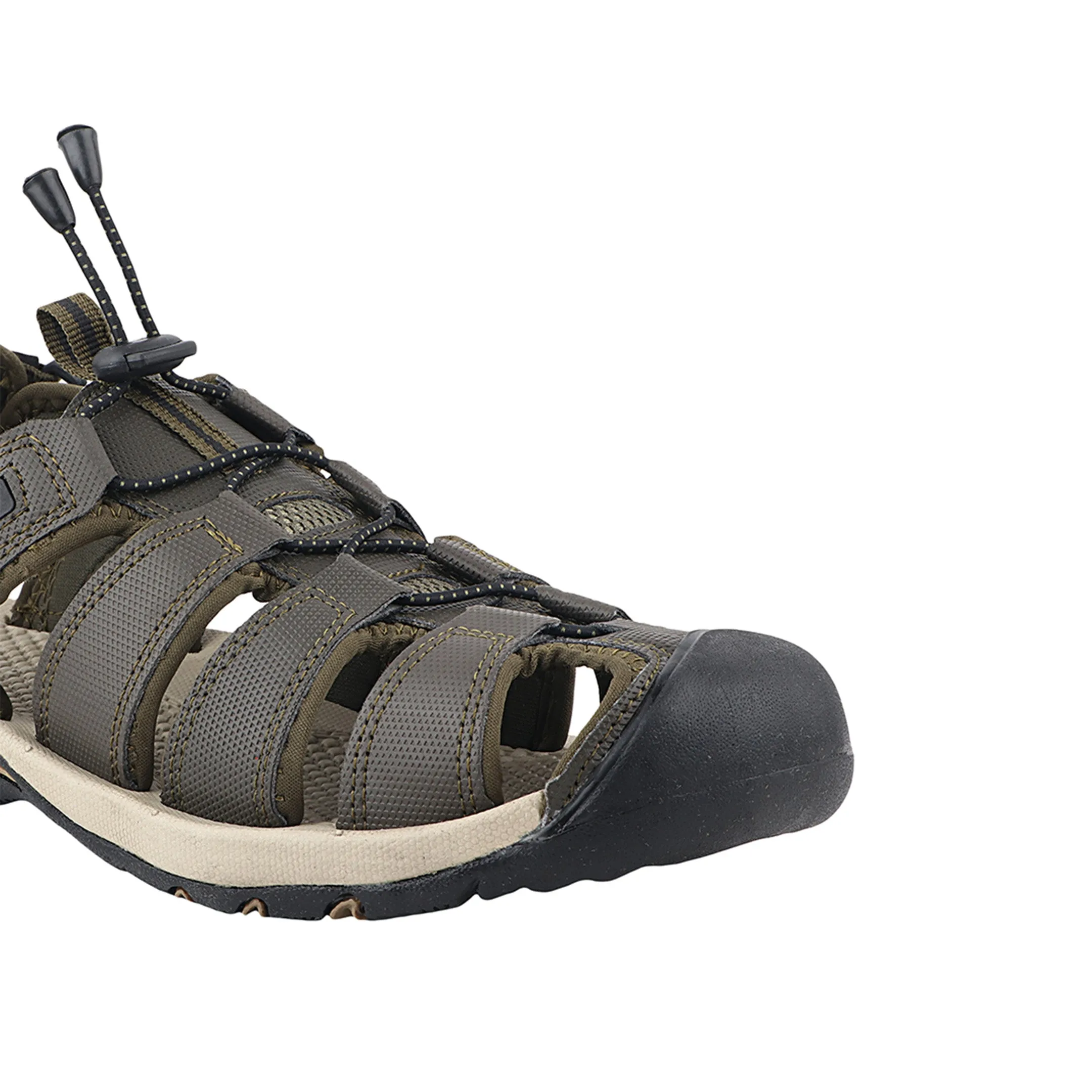 Fuel Soldier-08 Fisherman Sandals for Men (Olive-Beige)