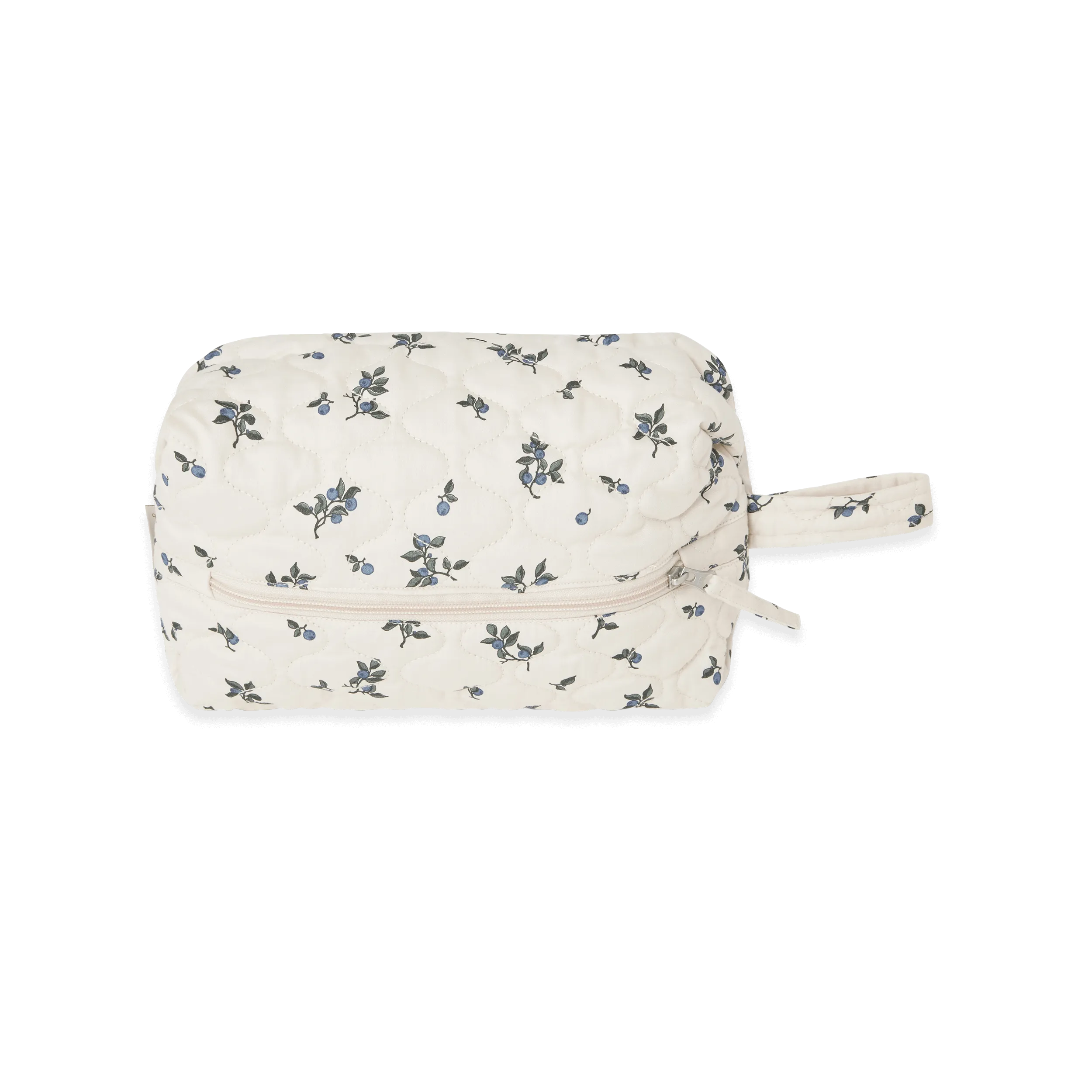 Gabro & Friends - Satin Quilted Toiletry Bag Blueberry