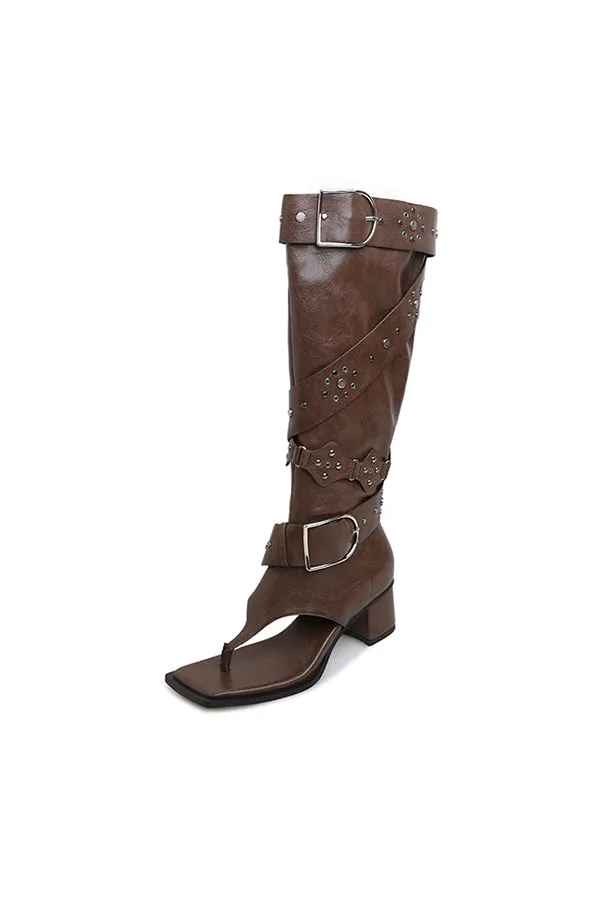 Glacienne Elegance Sandals Tall Boots