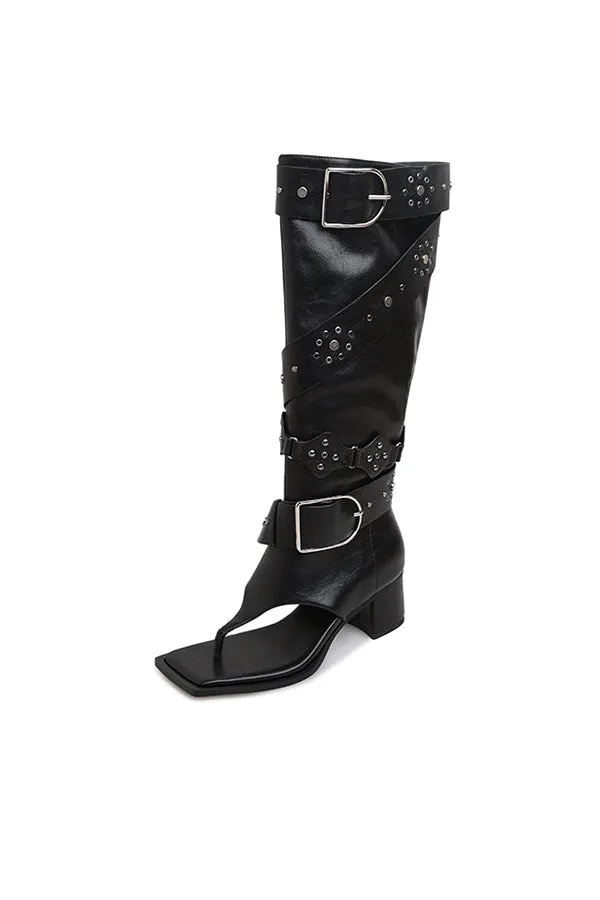 Glacienne Elegance Sandals Tall Boots