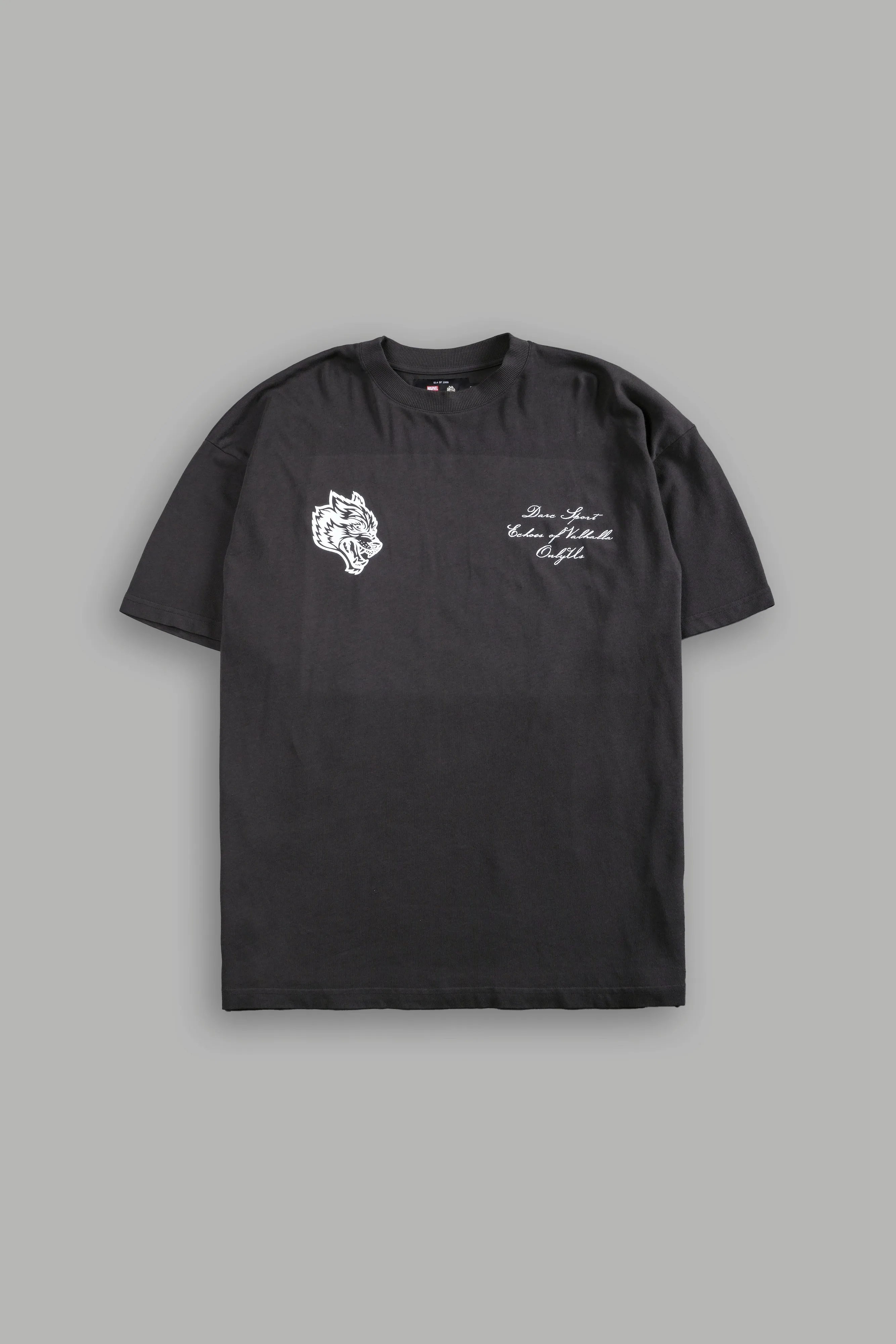 God Of Thunder "Premium" Oversized Tee in Wolf Gray