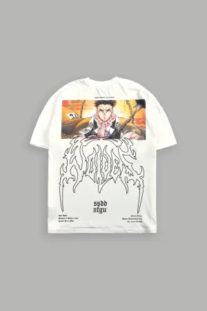 Gyomei "Premium" Oversized Tee in Cream