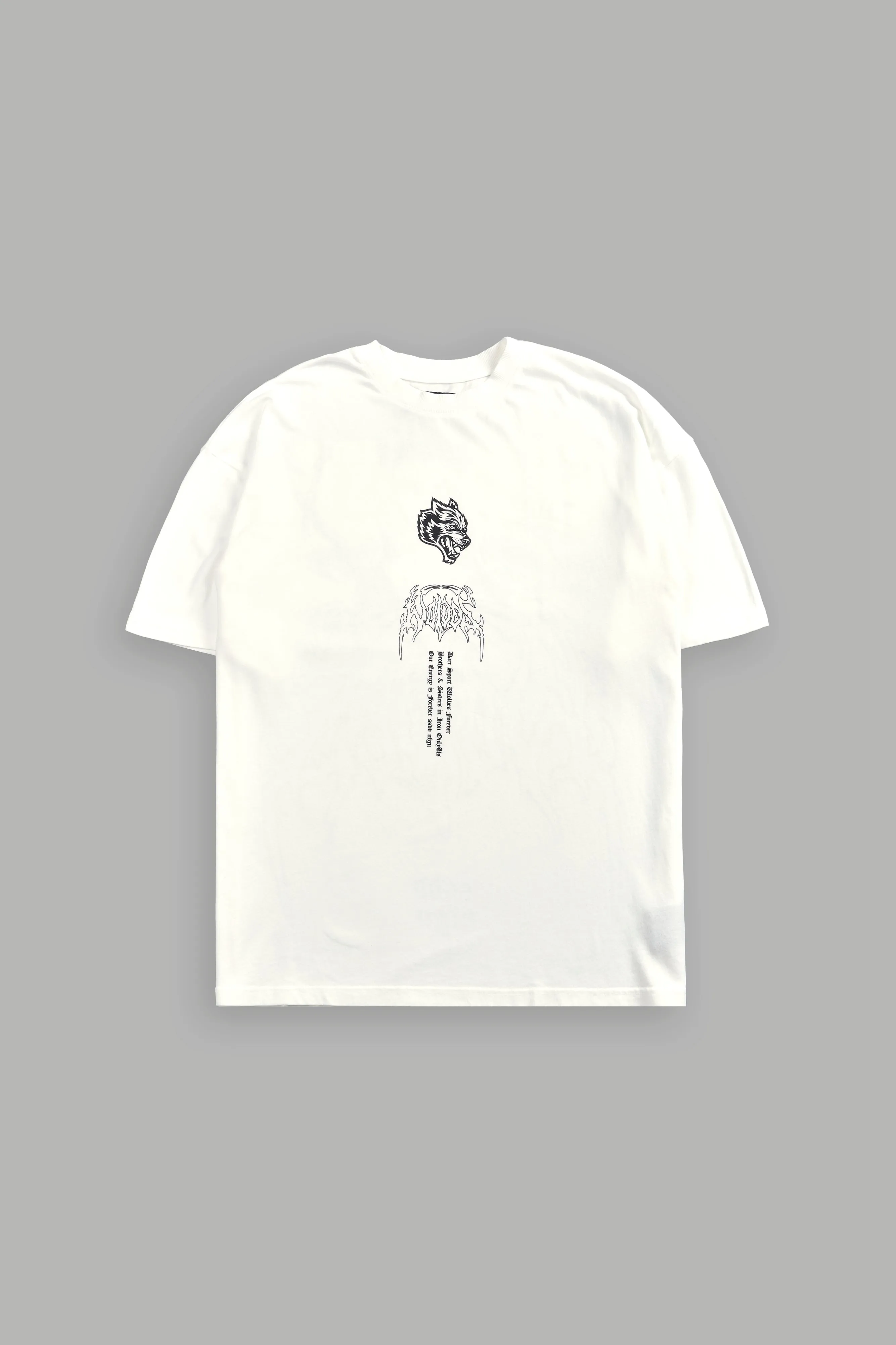 Gyomei "Premium" Oversized Tee in Cream