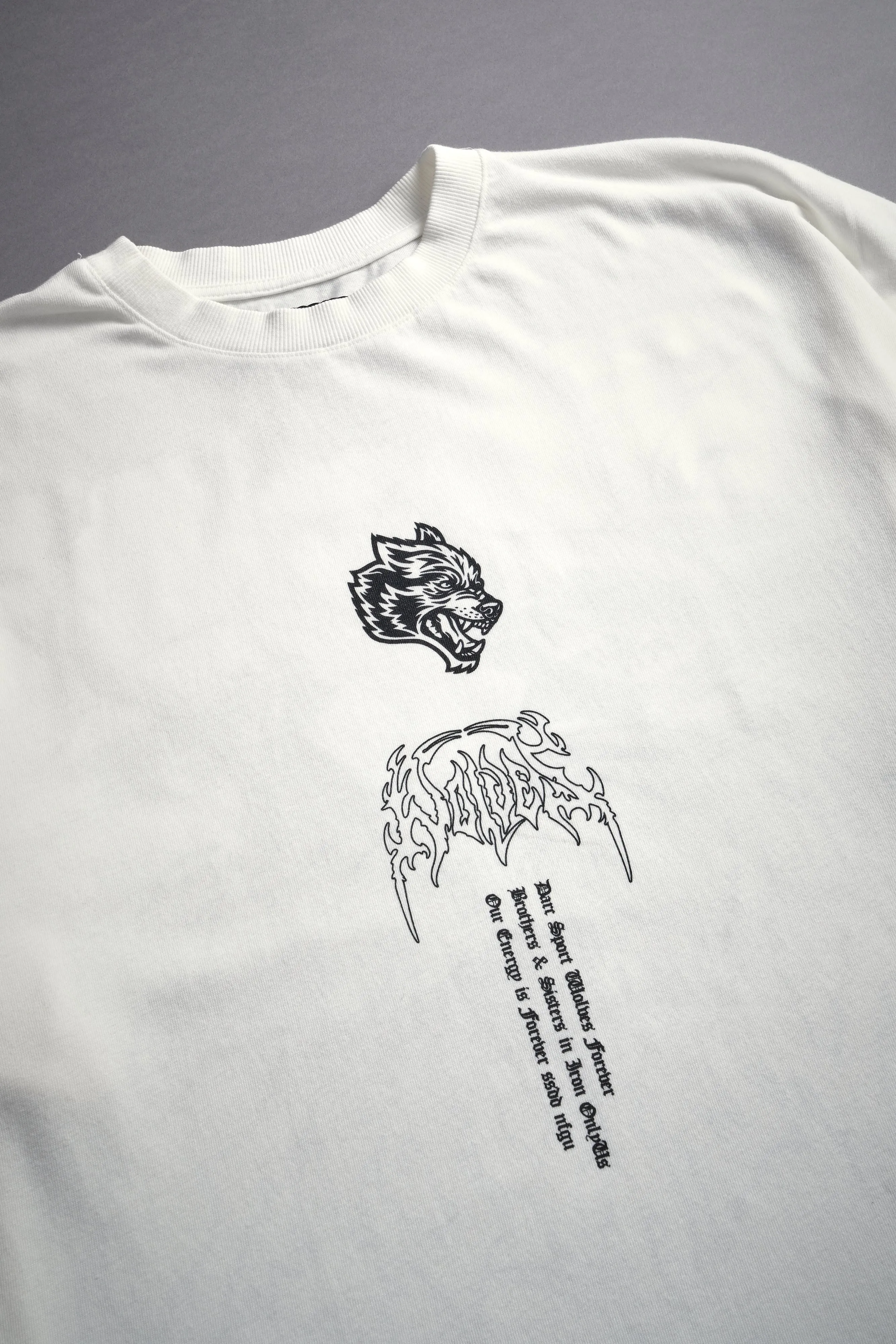 Gyomei "Premium" Oversized Tee in Cream