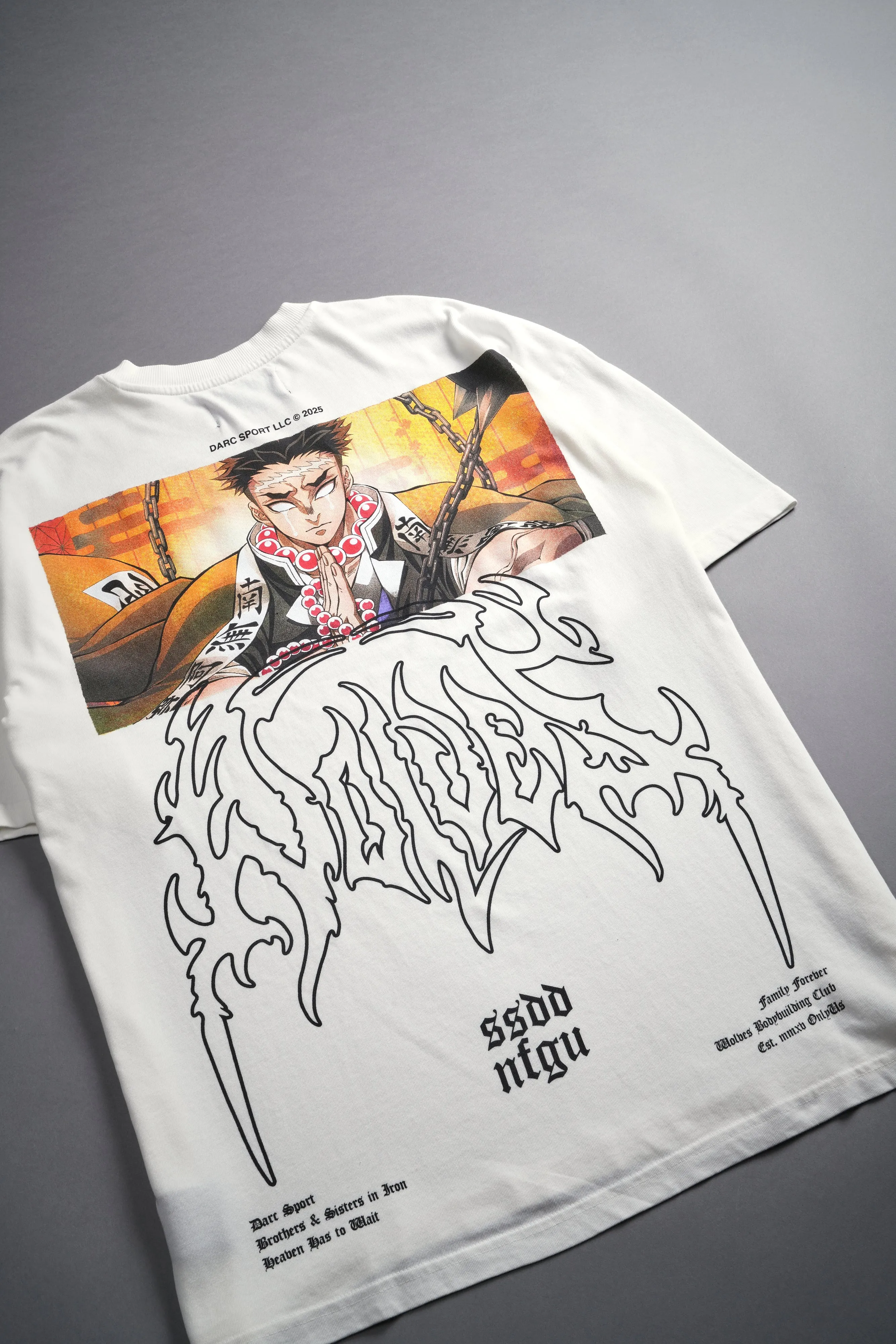 Gyomei "Premium" Oversized Tee in Cream