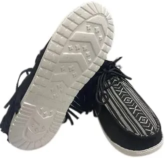 Gypsy Jazz The Sunrise Fringe Sneaker {Black Aztec}
