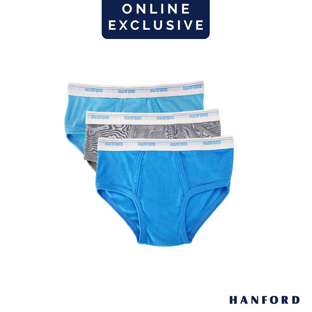 Hanford Kids/Teens Premium Cotton Hipster Briefs Lliam - Assorted (3in1 Pack)