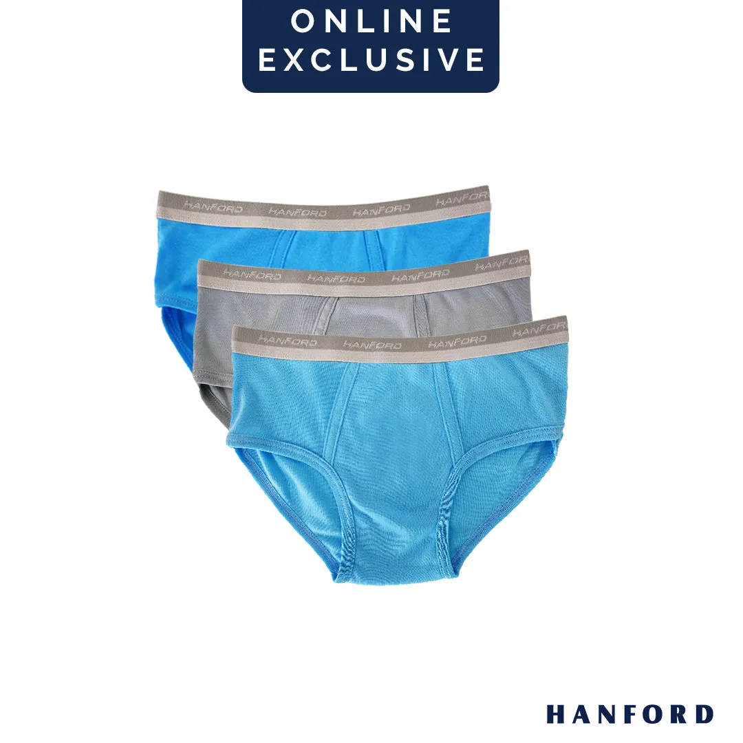 Hanford Kids/Teens Premium Cotton Hipster Briefs Lucas - Assorted (3in1 Pack)