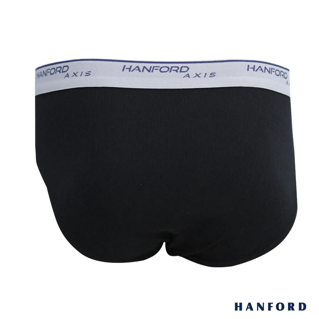 Hanford Men Premium Ribbed Cotton Axis Briefs - Assorted (3in1 Pack)
