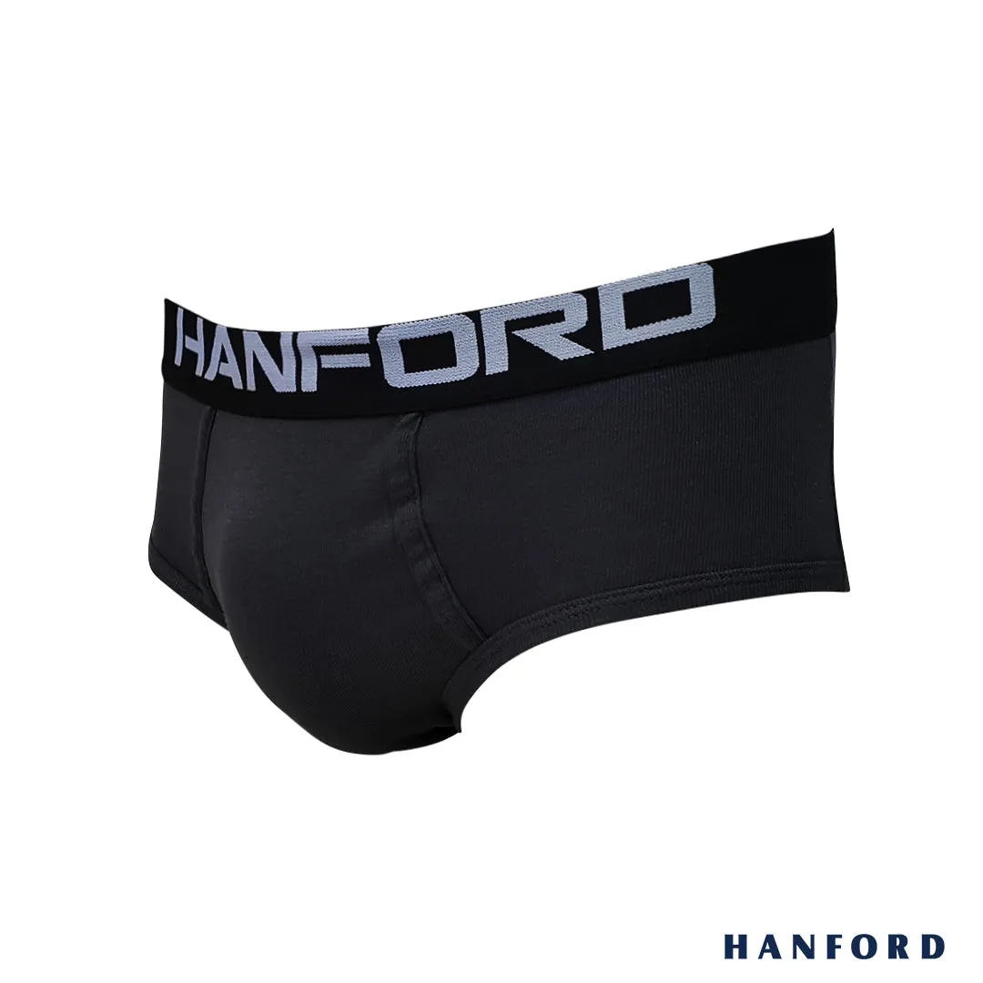 Hanford Men Premium Ribbed Cotton Modern Hipster Briefs Asgard - Assorted (3in1 Pack)