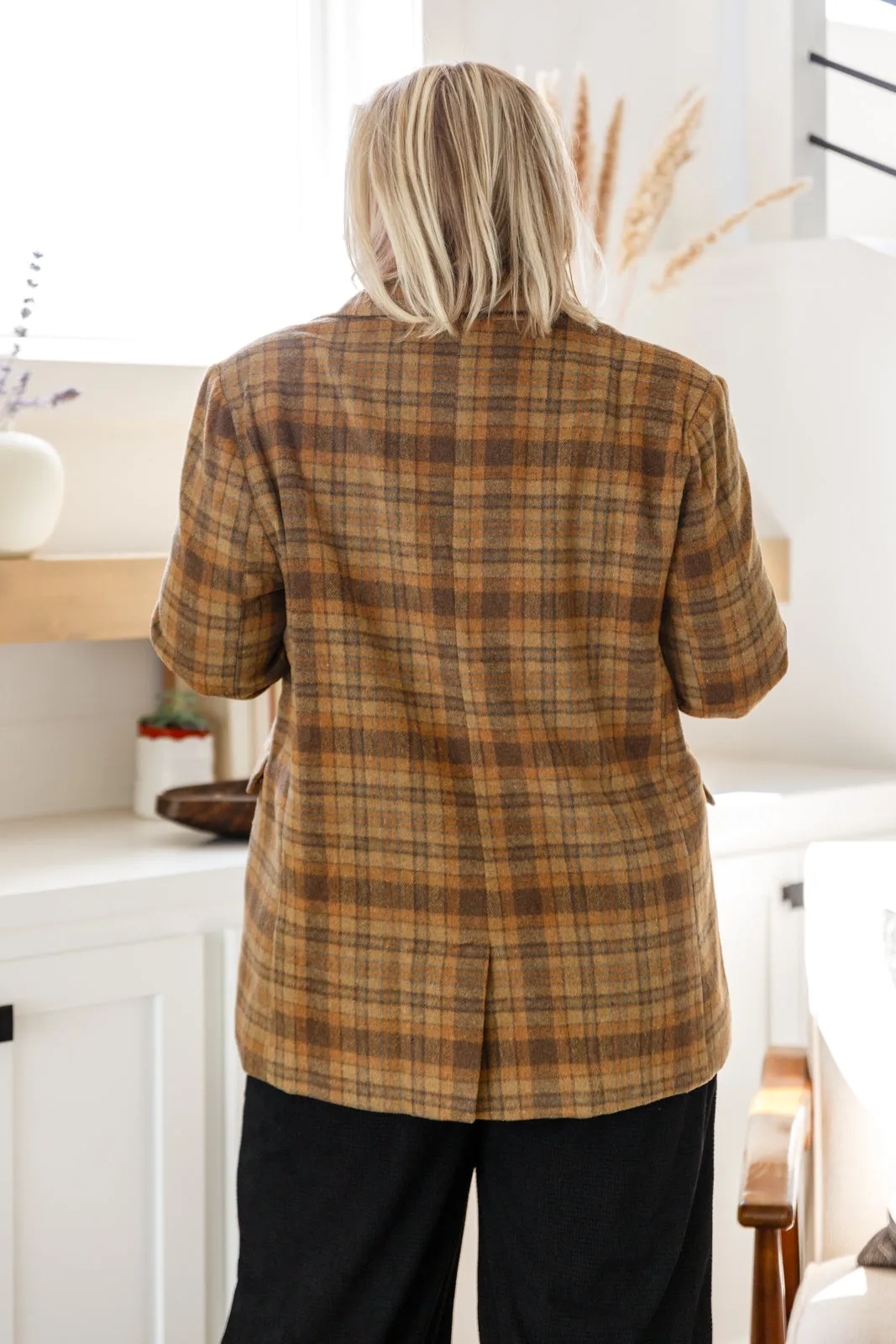 Haptics World Class Plaid Blazer