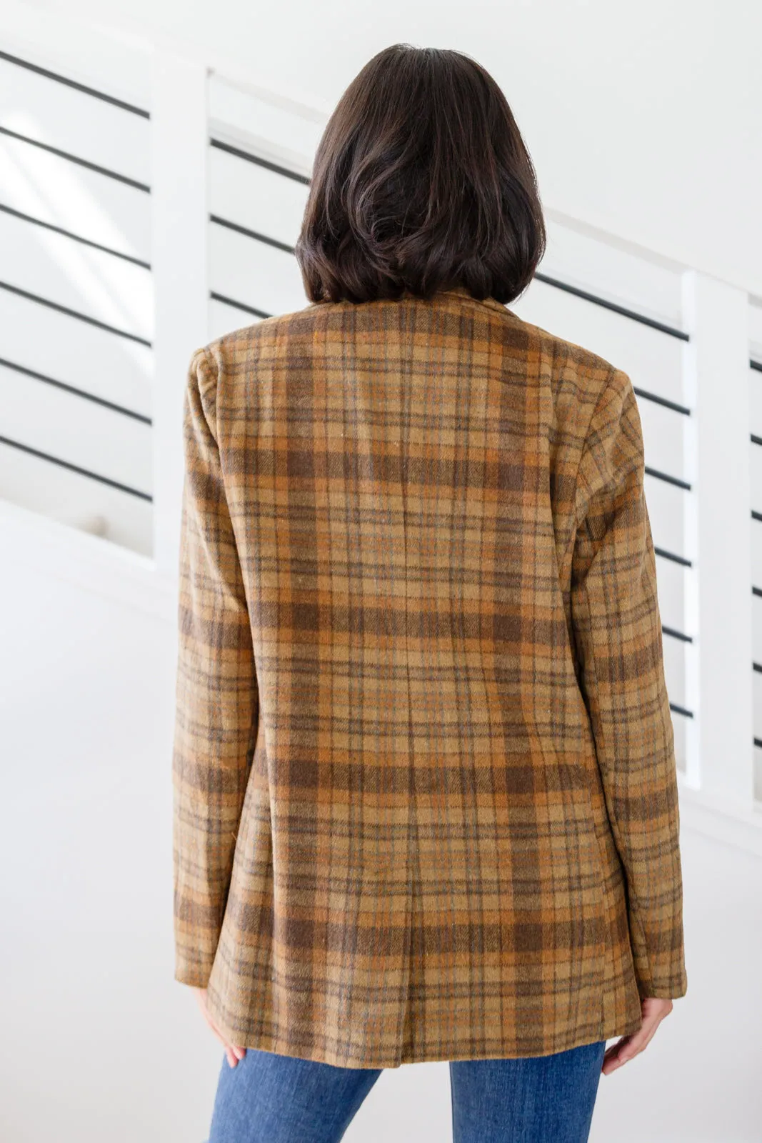 Haptics World Class Plaid Blazer