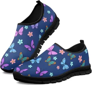 Indoor Outdoor Gym Sneakers Casual House Shoes for Women Classic Soft Breathable and Sweat-Absorbing Walking Loafers for Athletic Size 5.5-11.5 Black Sole
