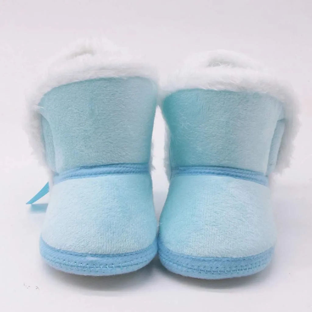 Infant Girls Prewalker Snow Shoes Baby Winter Warm Boys Boots Toddler -Slip Baby Shoes Toddler Dress Shoes