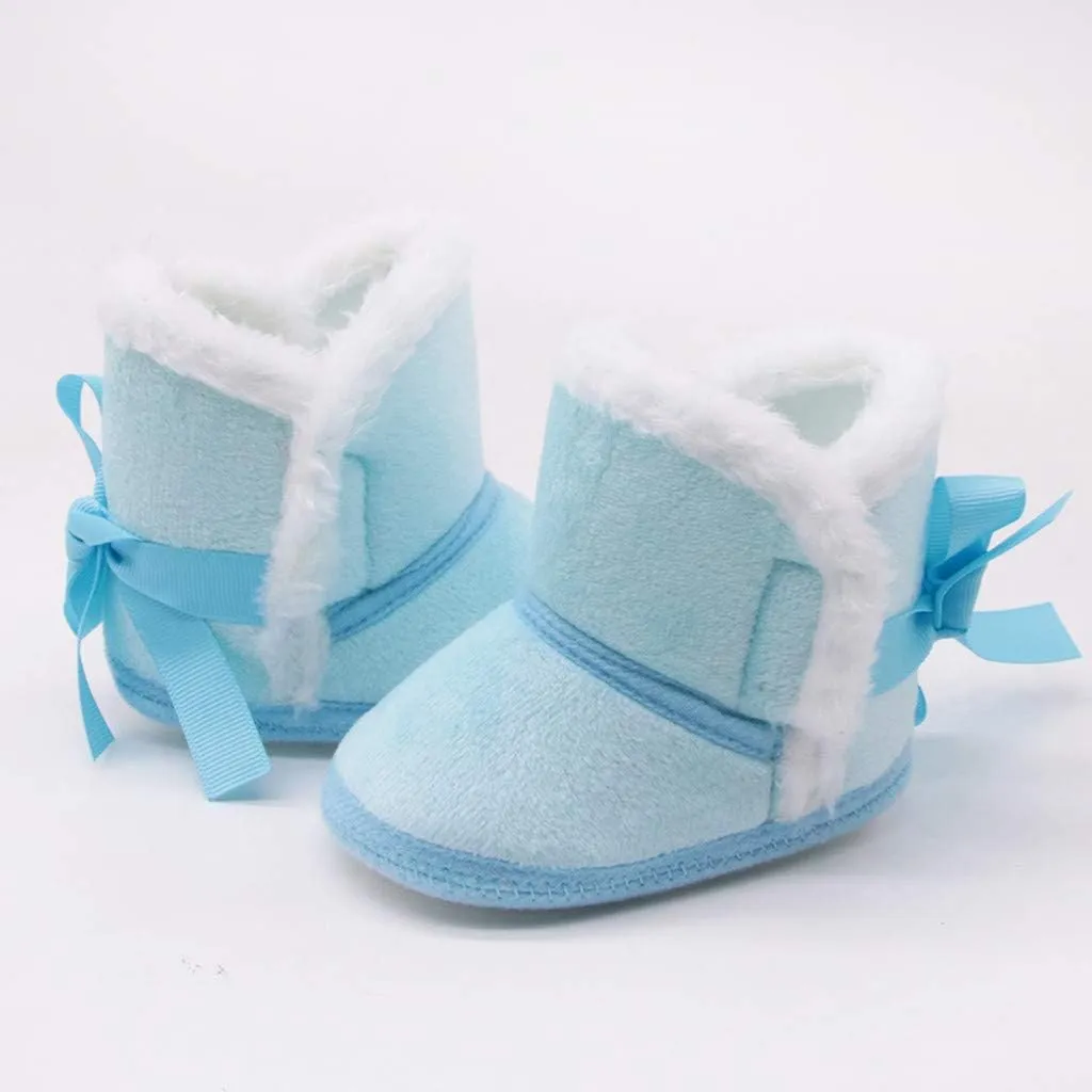 Infant Girls Prewalker Snow Shoes Baby Winter Warm Boys Boots Toddler -Slip Baby Shoes Toddler Dress Shoes