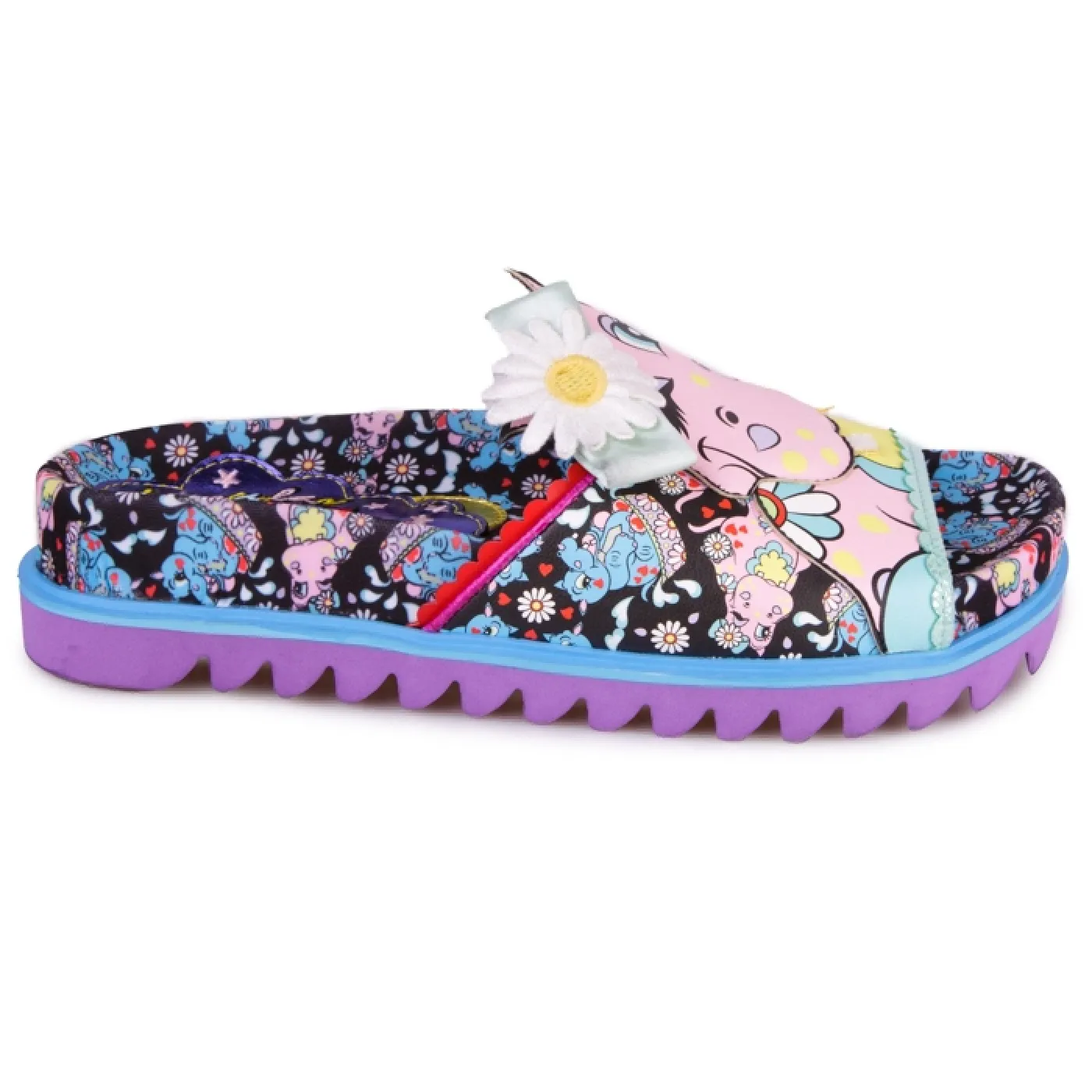 Irregular Choice Womens Hippo Hop Slides - Pink / Blue