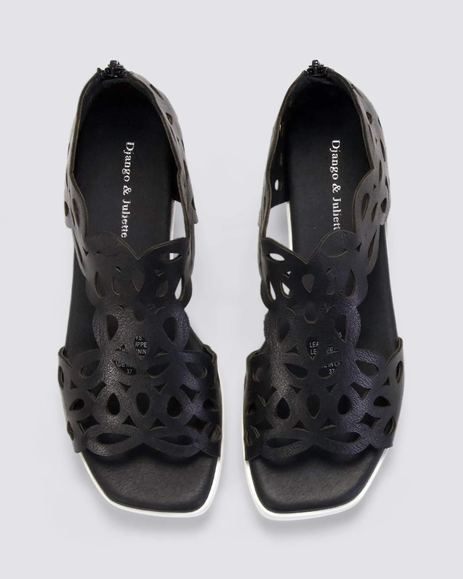 JELODYS SANDALS BLACK LEATHER