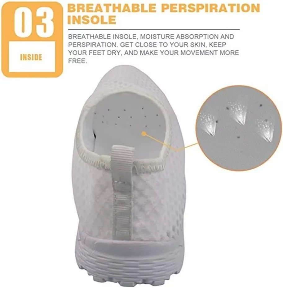 KEIAHUAN Women Flats Sneakers Mesh Breathable Lightweight Sneakers Women's Gym Running Shoes
