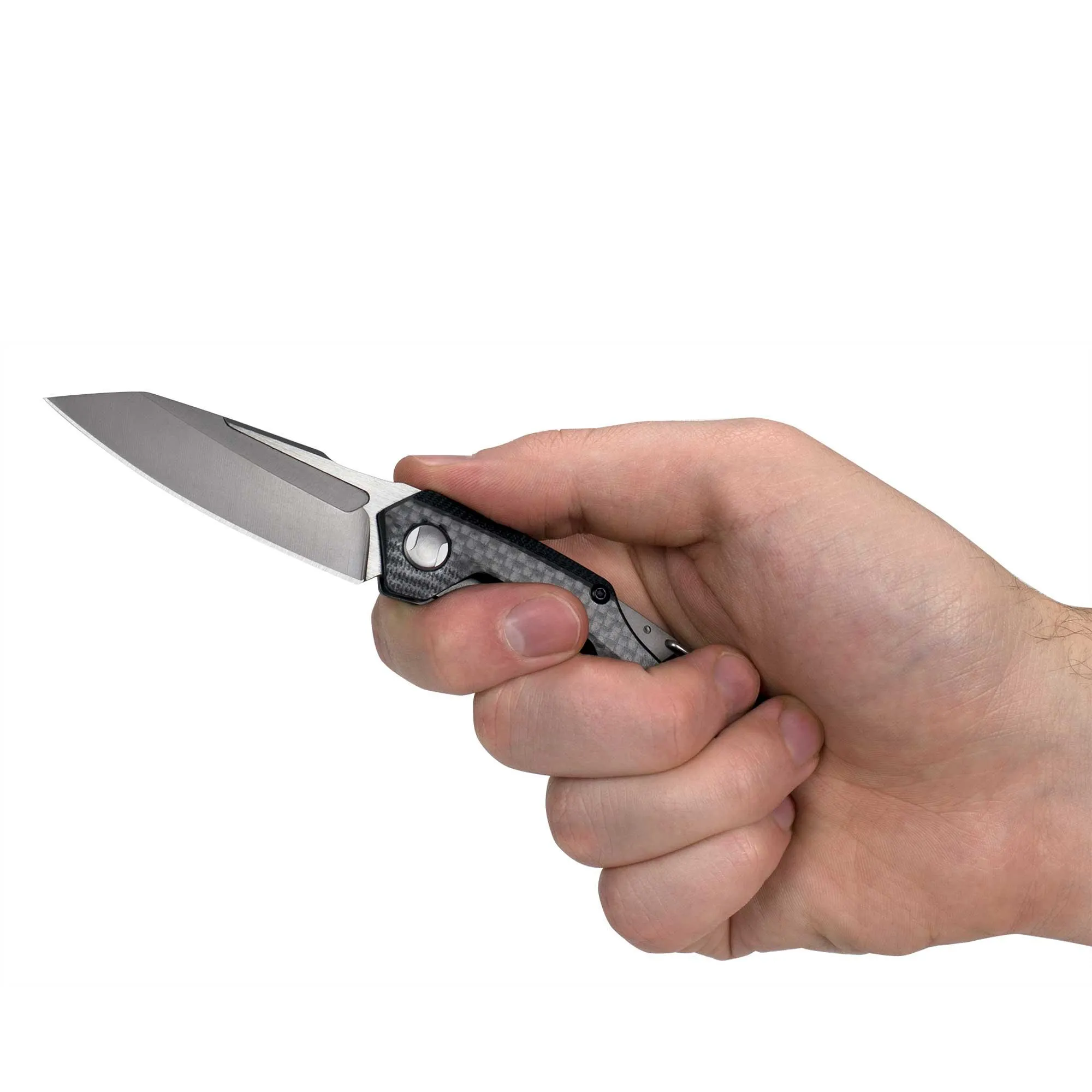 Kershaw Pocket Knife - Reverb Drop Point Plain Edge Blade with Frame Lock | KW1220