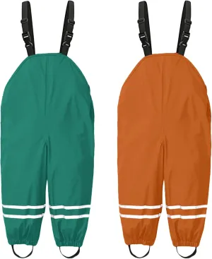 Kids Boys Girls Waterproof Rain Pant Outdoor Lightweight Cozy Rainwear Mud Dirty Proof Windproof and Breathable