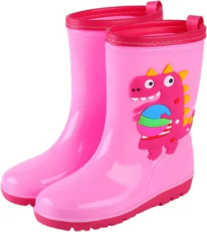 Kids Rain Boots for Boys Girls Children's Rain Shoes Water Shoes Toddler Waterproof Dinosaur Shoes Baby Boys' Shoes
