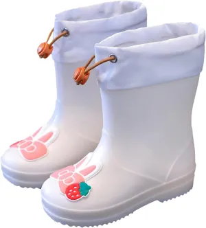 Kids Rain Boots for Girls Boys Waterproof Toddler Cute Cartoon Insulated Rubber Boots Kids Mud Boots Baby Boys' Shoes