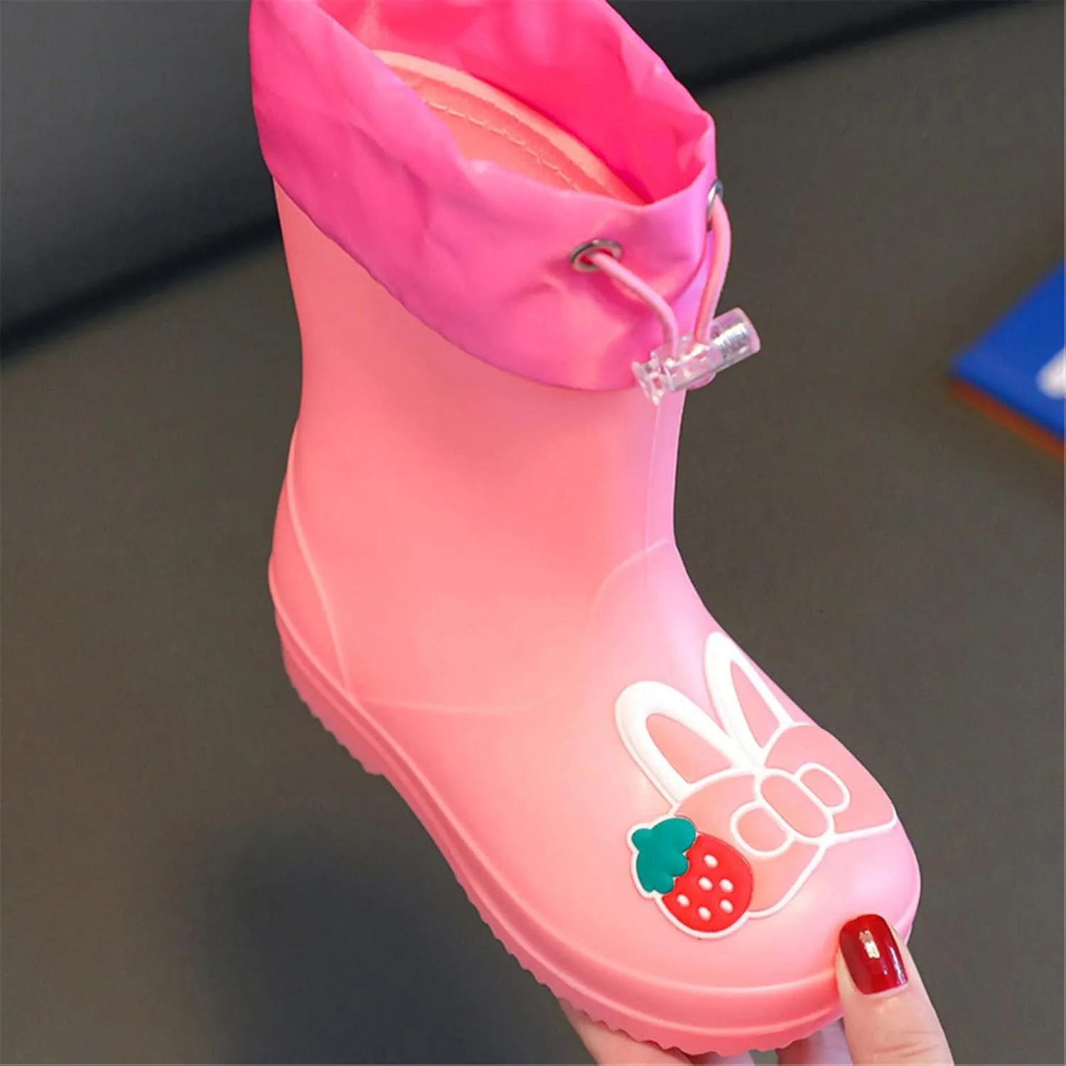 Kids Rain Boots for Girls Boys Waterproof Toddler Cute Cartoon Insulated Rubber Boots Kids Mud Boots Baby Boys' Shoes