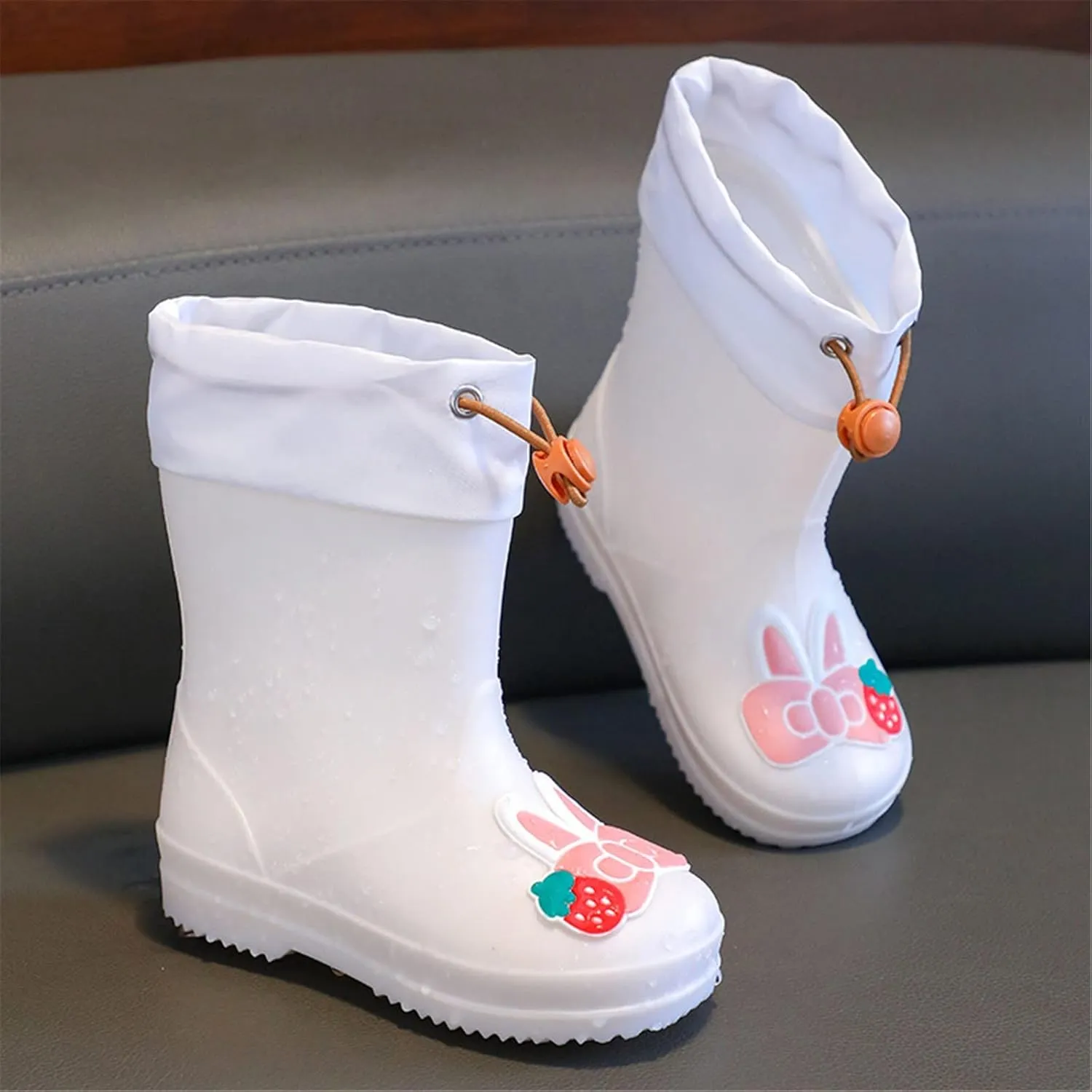 Kids Rain Boots for Girls Boys Waterproof Toddler Cute Cartoon Insulated Rubber Boots Kids Mud Boots Baby Boys' Shoes