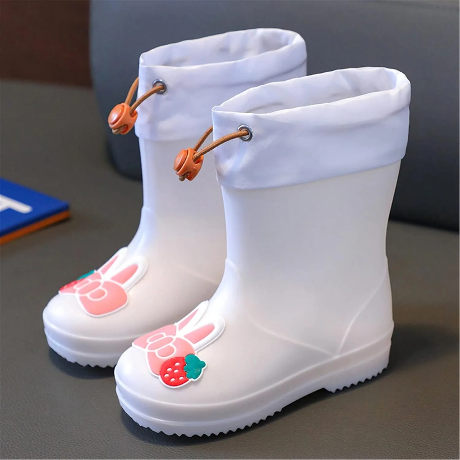 Kids Rain Boots for Girls Boys Waterproof Toddler Cute Cartoon Insulated Rubber Boots Kids Mud Boots Baby Boys' Shoes