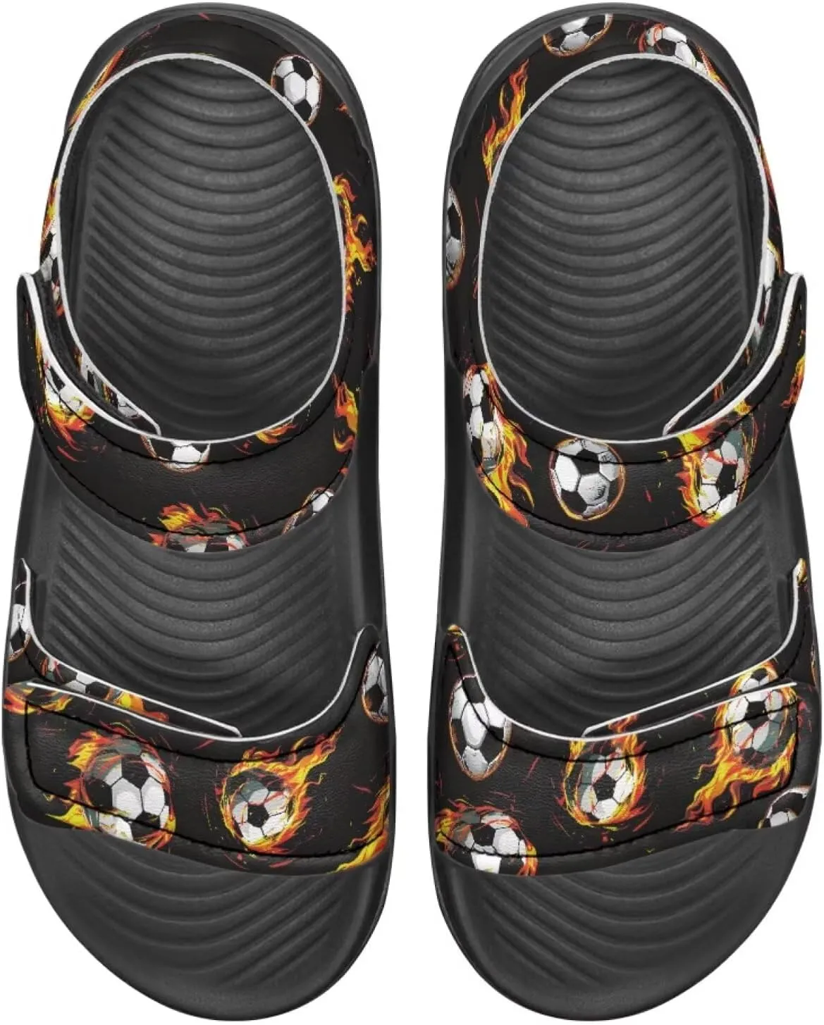 Kids Sandals for Boys Slip On Summer Shoes Kids Slide Sandals Double Bukle Strap Comfort Casual Summer Beach Shoes