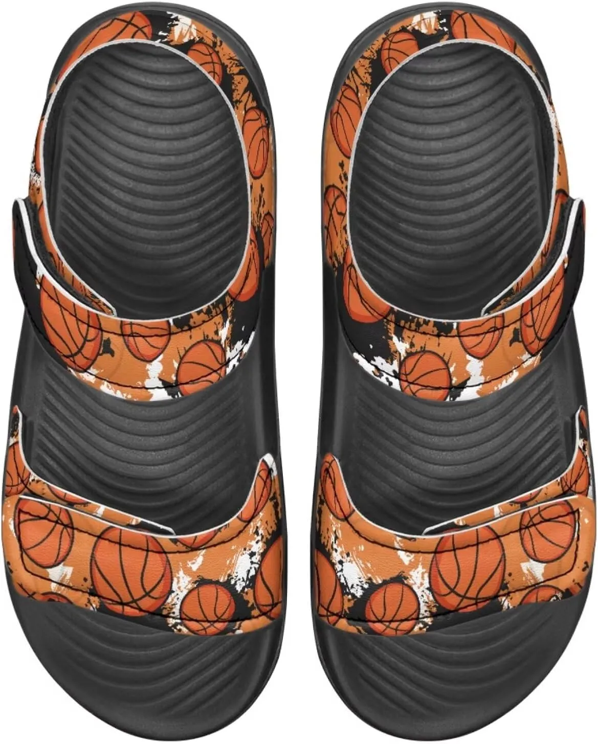 Kids Sandals for Boys Slip On Summer Shoes Kids Slide Sandals Double Bukle Strap Comfort Casual Summer Beach Shoes