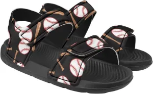 Kids Sandals for Boys Slip On Summer Shoes Kids Slide Sandals Double Bukle Strap Comfort Casual Summer Beach Shoes