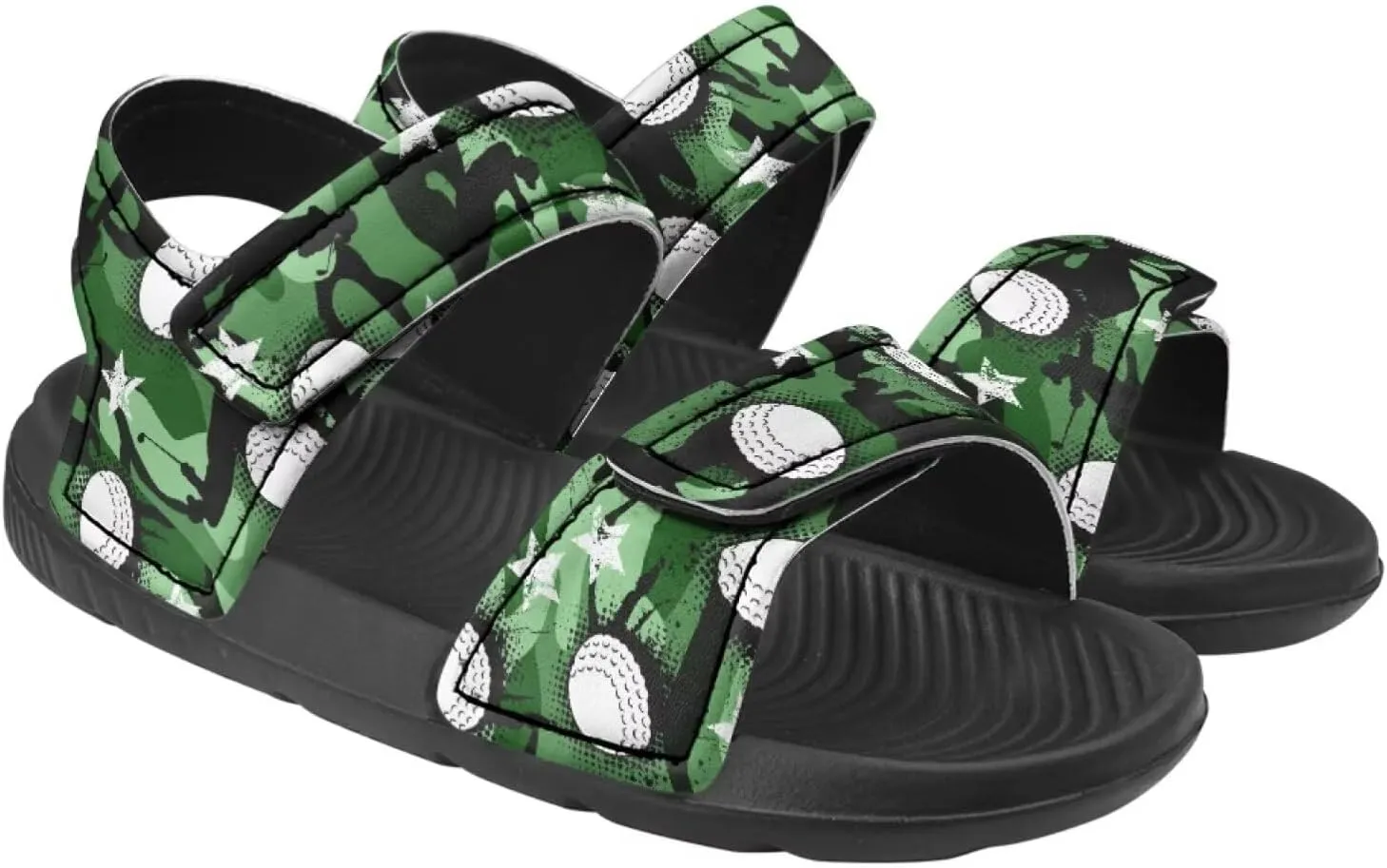 Kids Sandals for Boys Slip On Summer Shoes Kids Slide Sandals Double Bukle Strap Comfort Casual Summer Beach Shoes