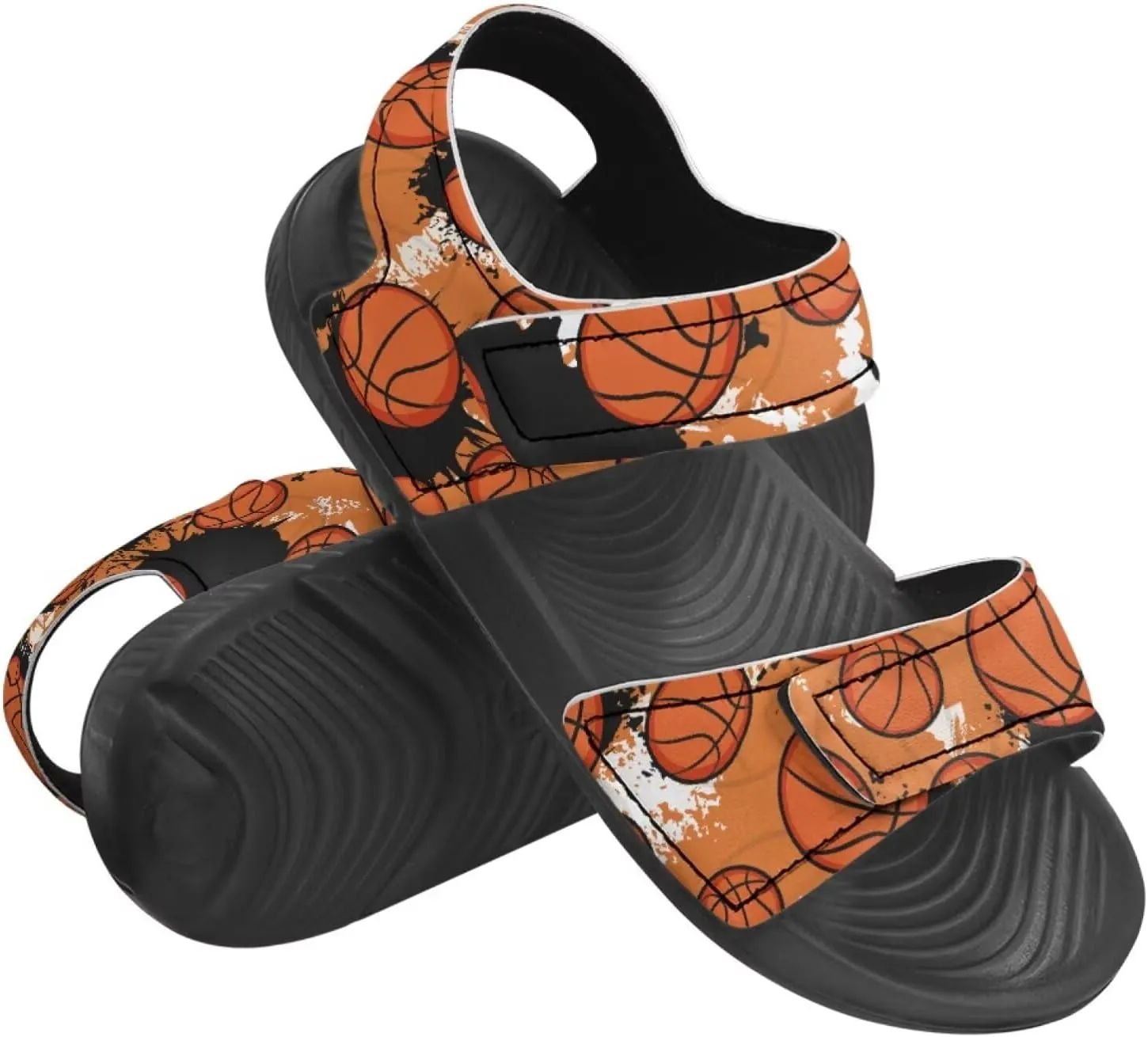 Kids Sandals for Boys Slip On Summer Shoes Kids Slide Sandals Double Bukle Strap Comfort Casual Summer Beach Shoes