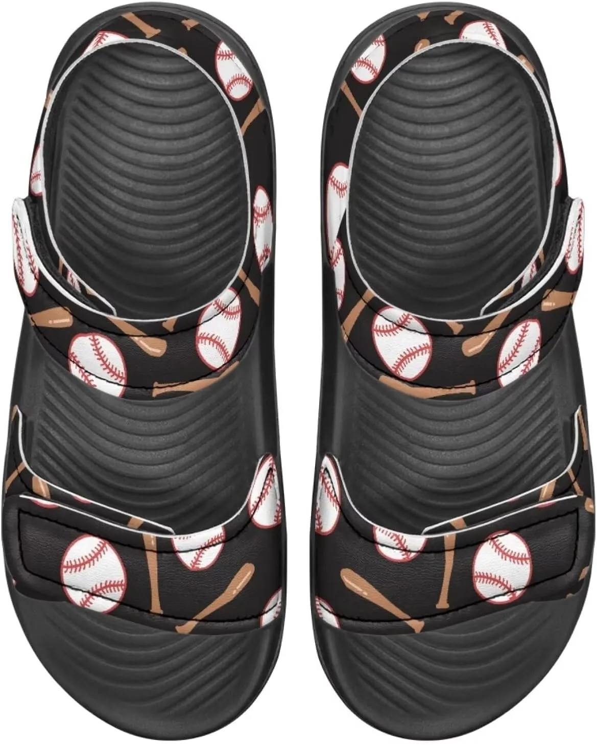Kids Sandals for Boys Slip On Summer Shoes Kids Slide Sandals Double Bukle Strap Comfort Casual Summer Beach Shoes