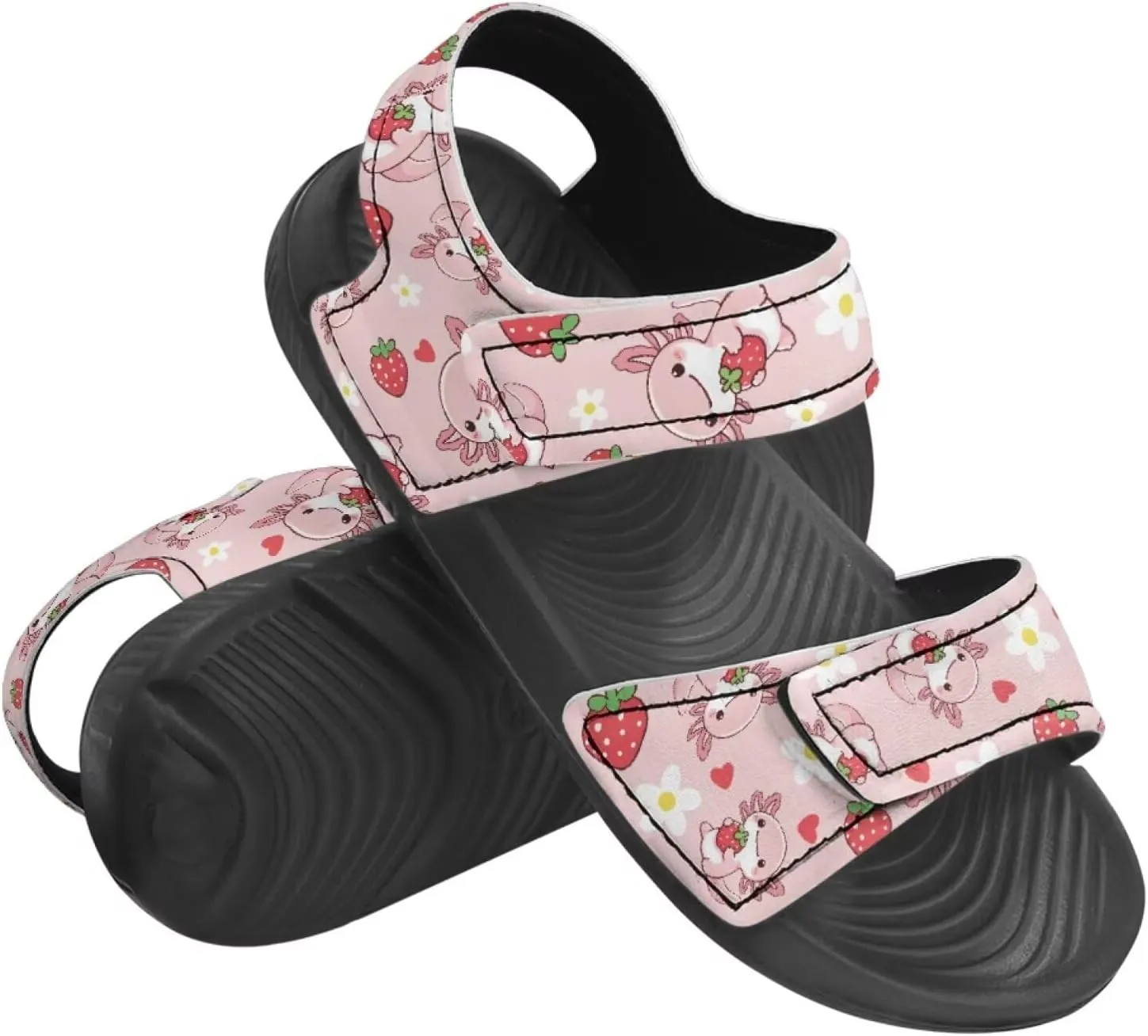 Kids Sandals Girls Toddler Summer Shoes Sandals for Kids Girls Summer Slide with Adjustable Strap Athletic Shoes