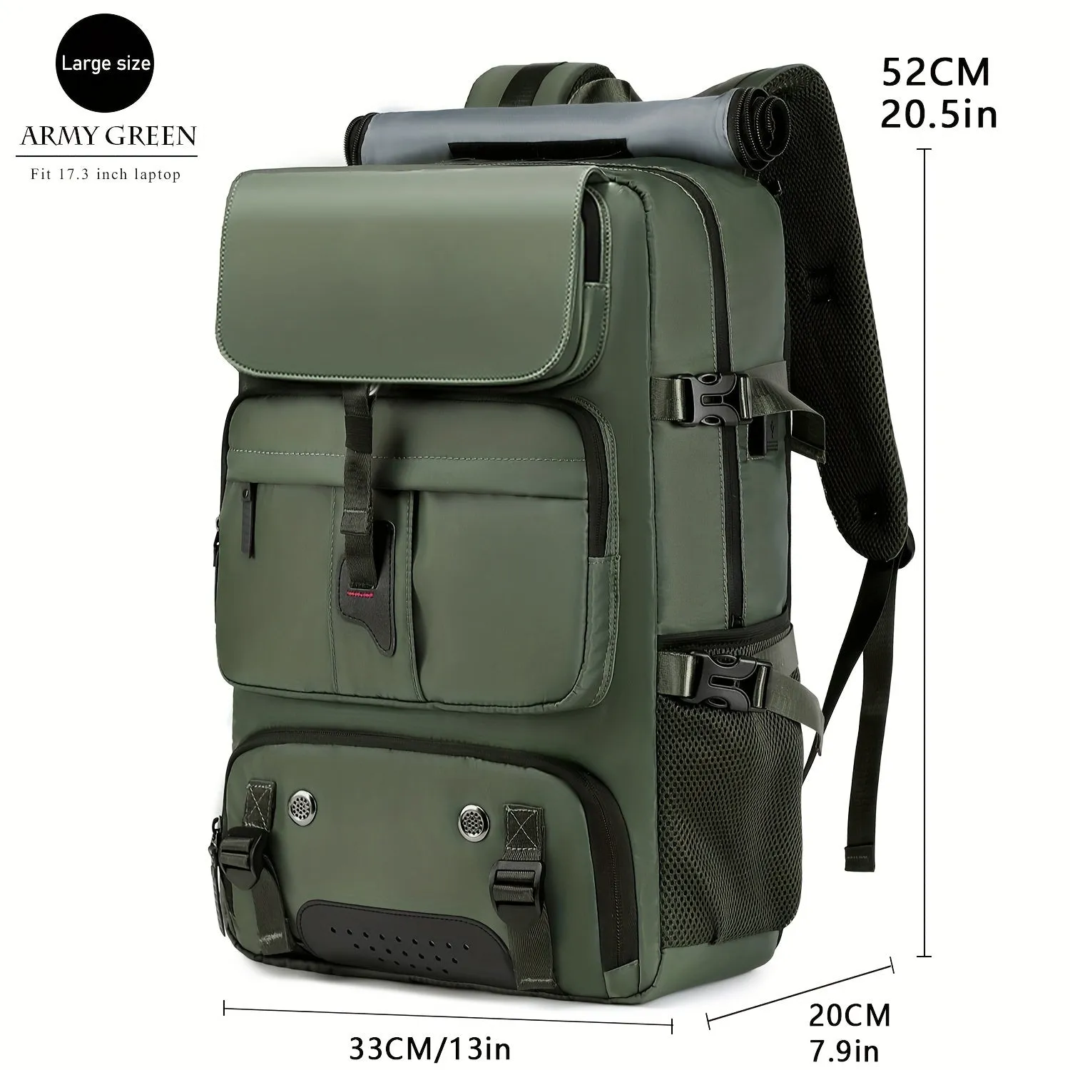 Large Capacity Laptop Travel Backpack with Shoe Compartment - Suitable For Business, Travel And College