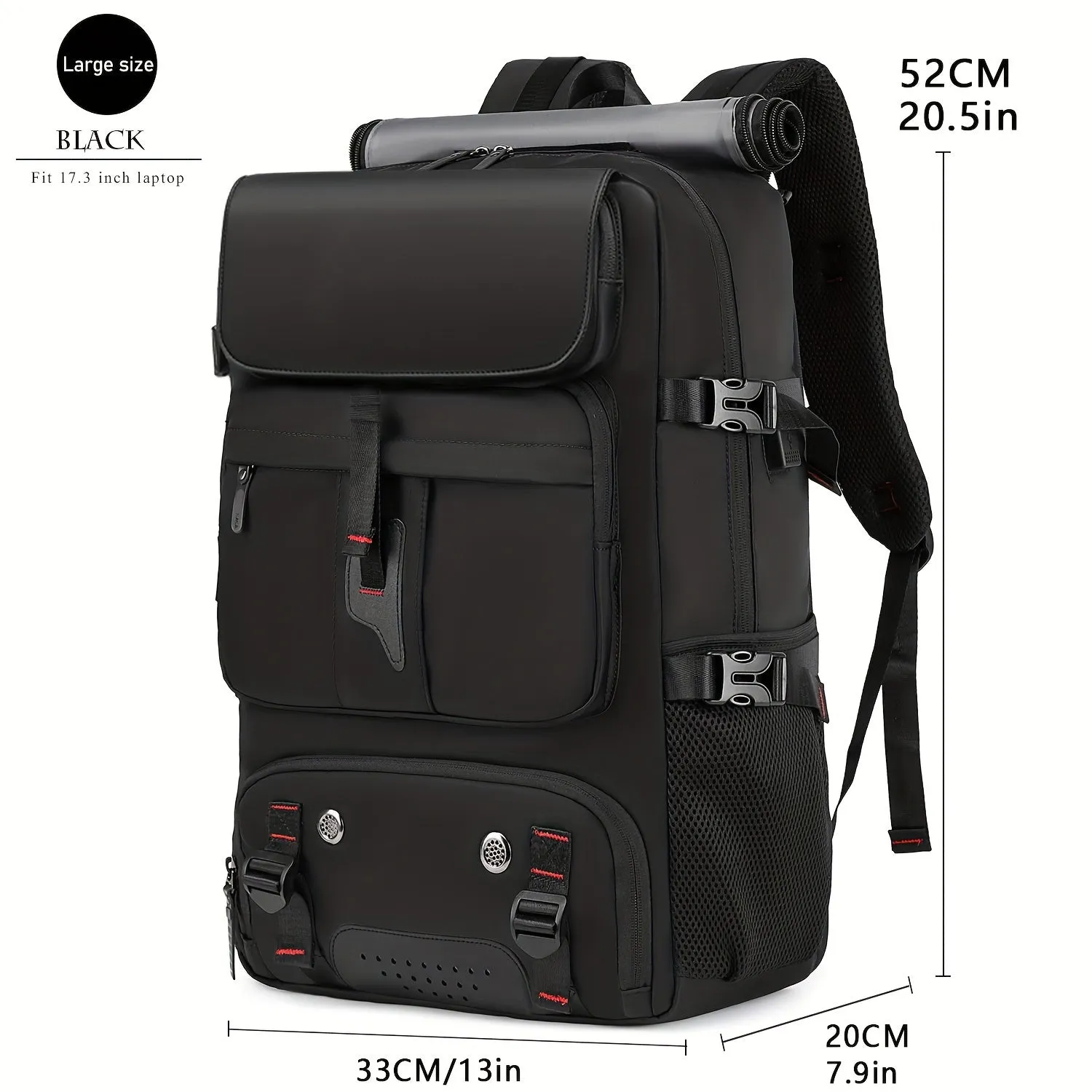 Large Capacity Laptop Travel Backpack with Shoe Compartment - Suitable For Business, Travel And College