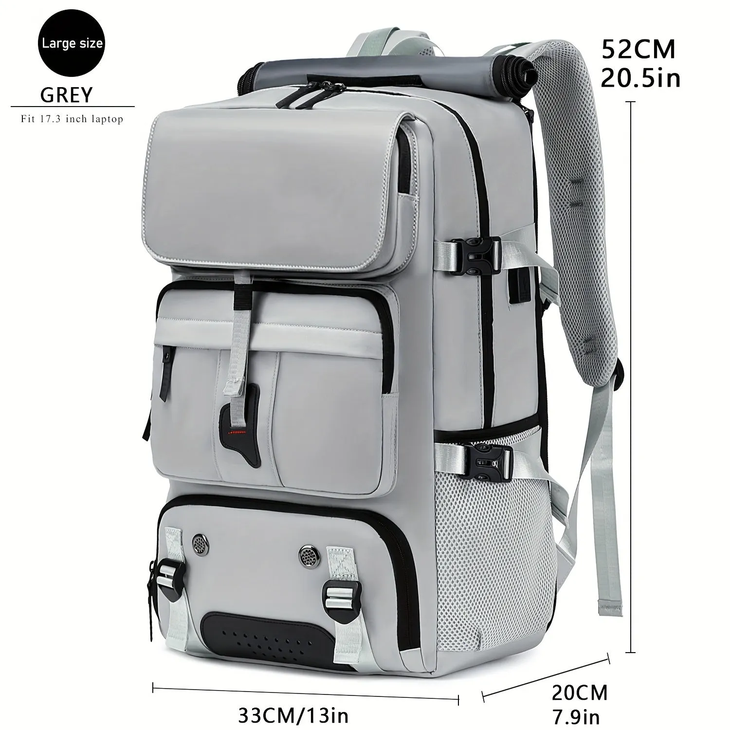 Large Capacity Laptop Travel Backpack with Shoe Compartment - Suitable For Business, Travel And College
