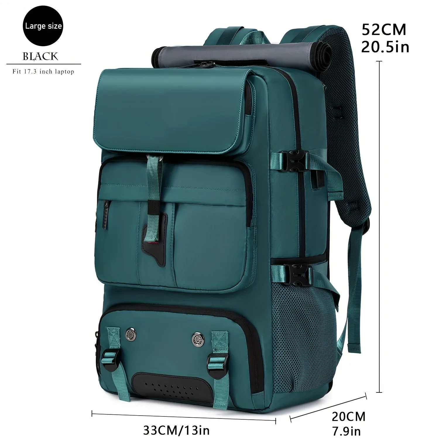 Large Capacity Laptop Travel Backpack with Shoe Compartment - Suitable For Business, Travel And College