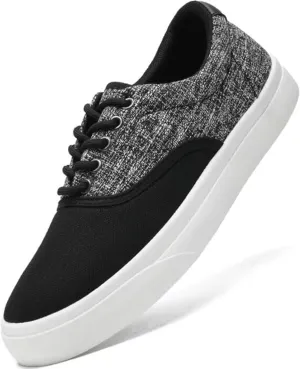 Low-Top Thick Sole Men's Fashion Sneakers Casual Canvas Sneakers for Men Lace up Tennis Shoes Comfortable Breathable Insole Slip on Sneakers Men Low Slip on Shoes - Multiple Colors - Big Size