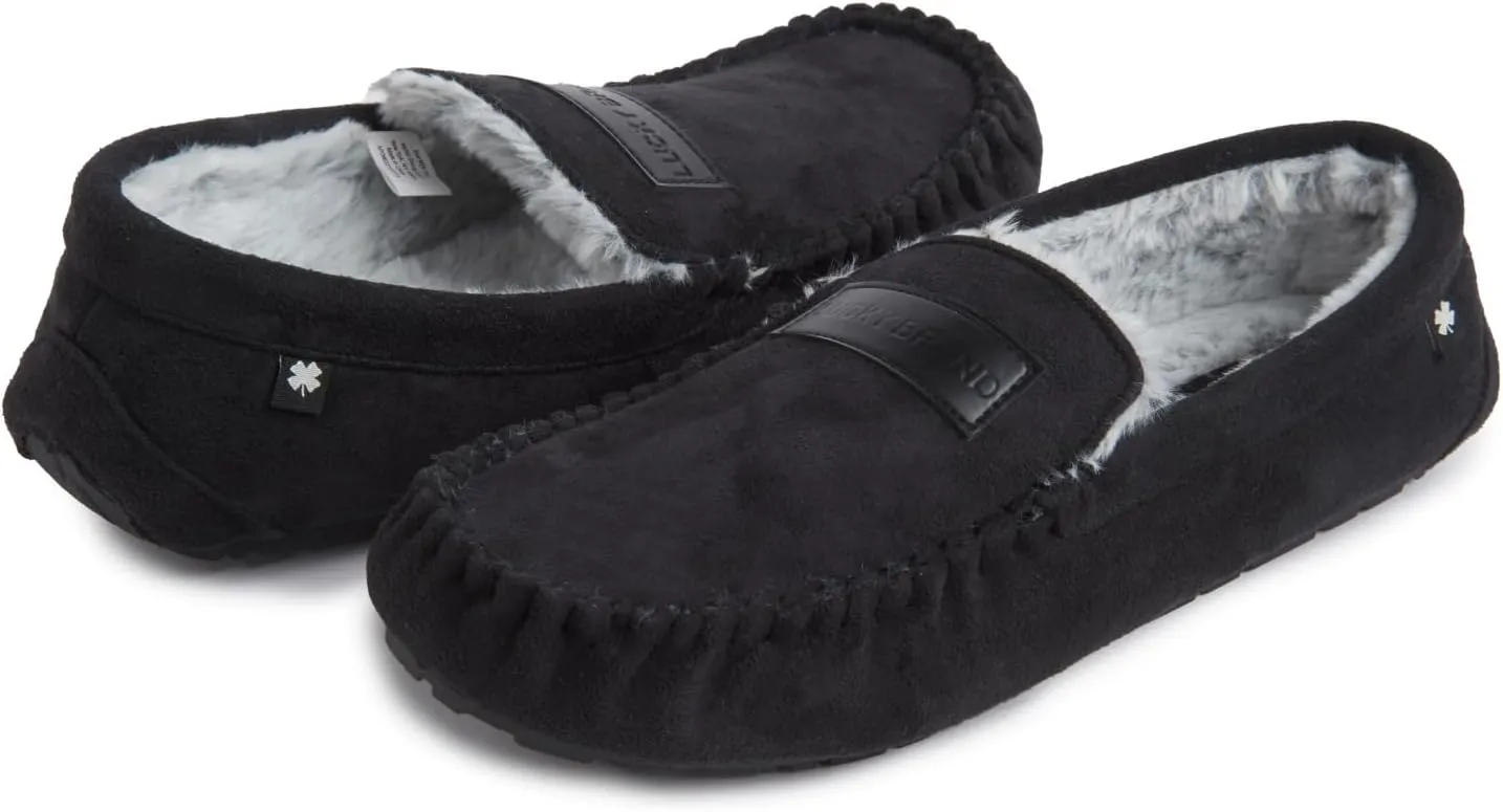 Lucky Brand Men's Moccasin Slippers  Cozy Indoor Footwear with Soft Lining