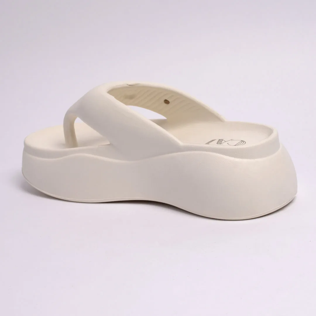 Marshmallow White Thong Slides