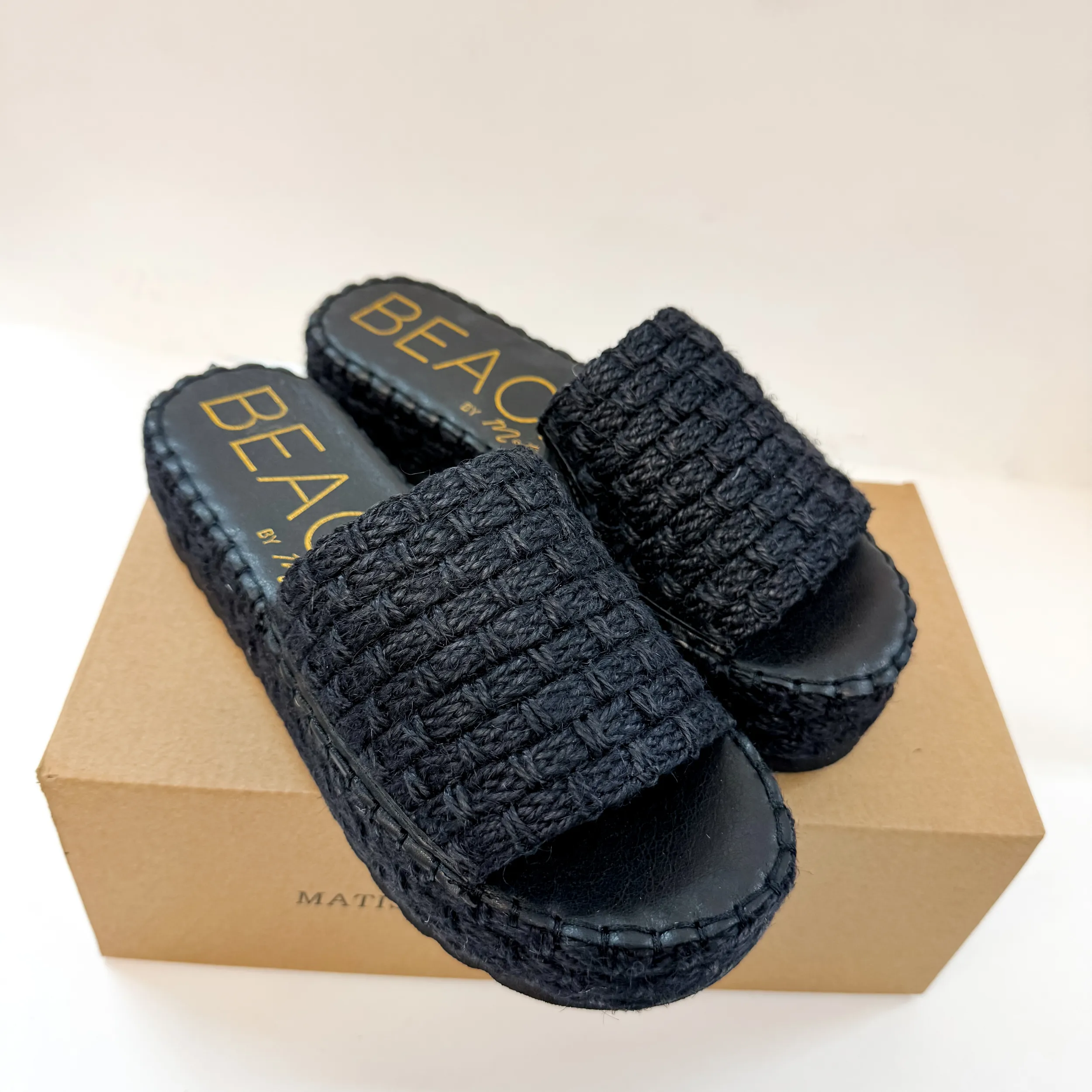 Matisse | Del Mar Platform Sandal in Ebony Black