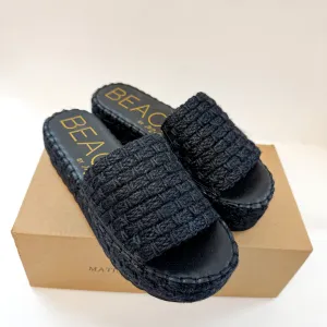 Matisse | Del Mar Platform Sandal in Ebony Black