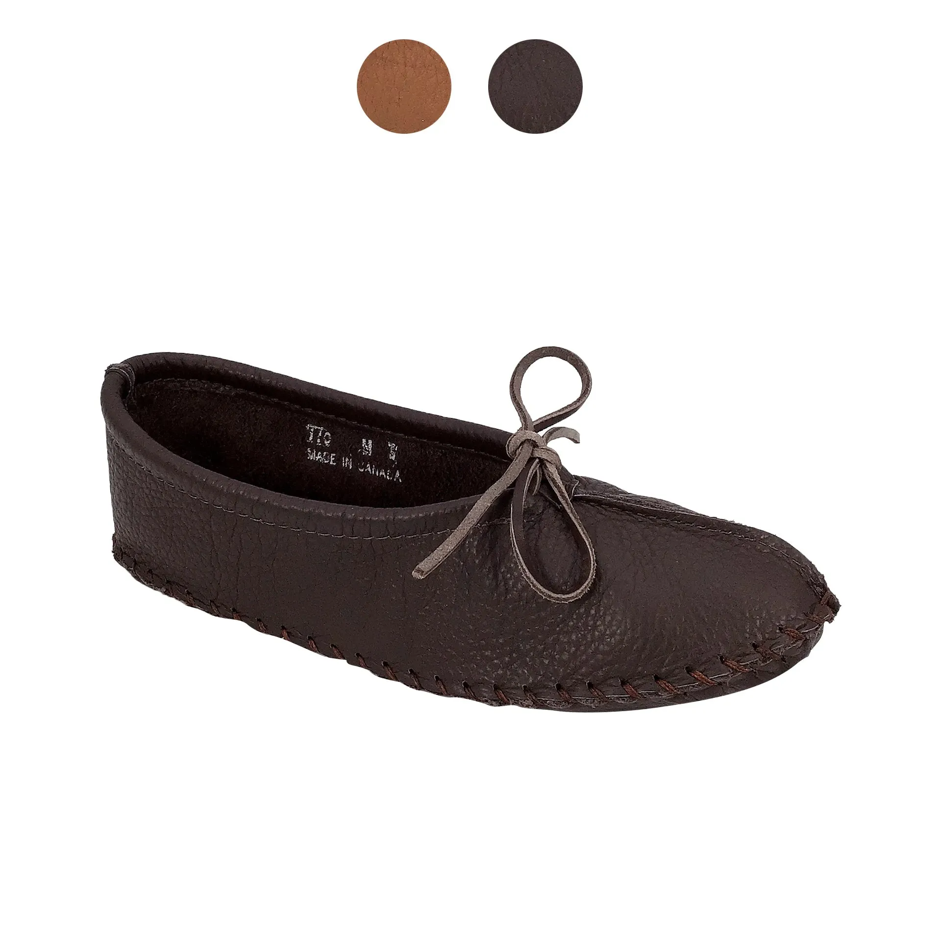 Men's Earthing Moccasins Minimalist Leather