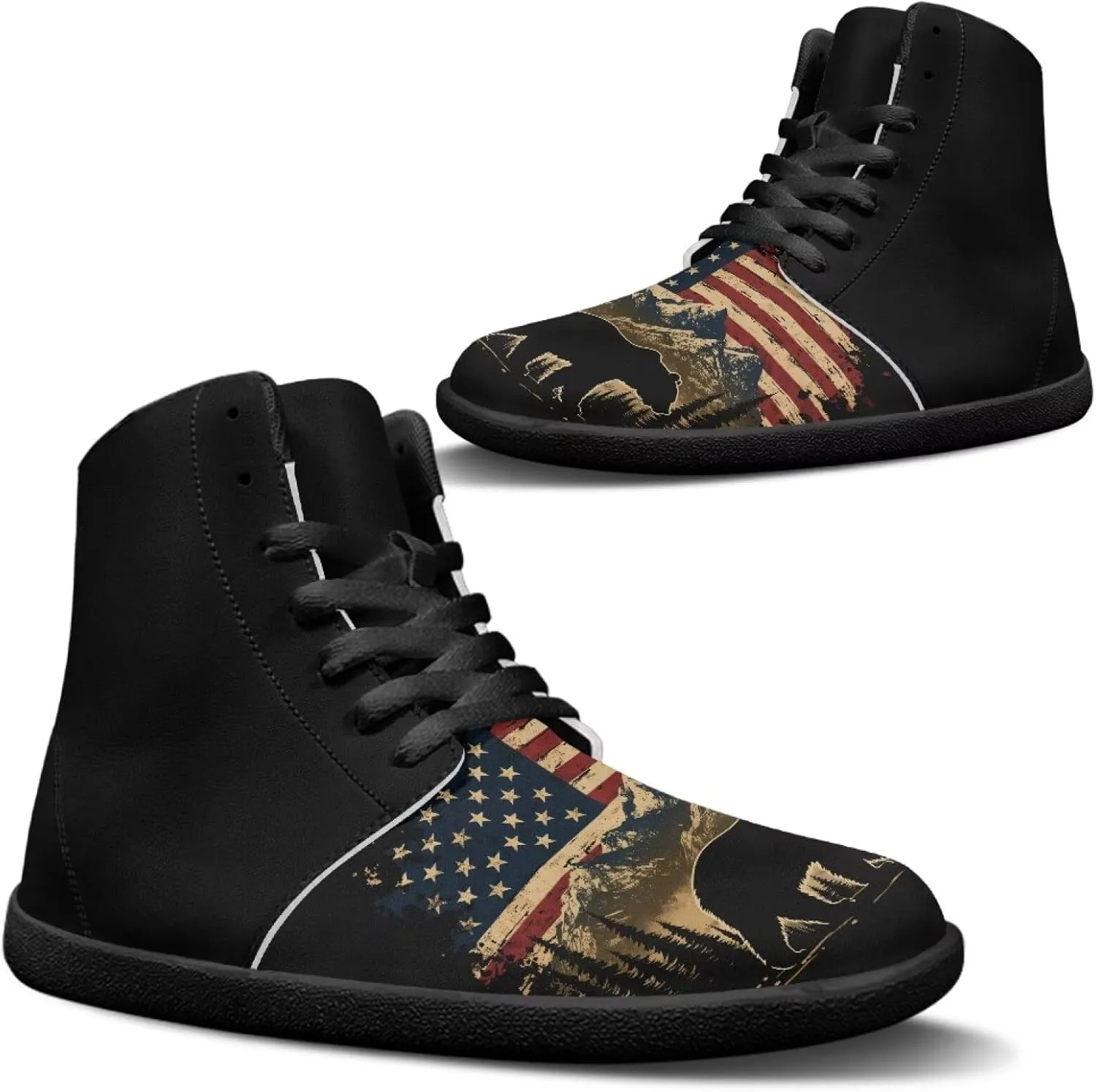 Men's Minimalist Barefoot Shoes | Wide Wide Toe Box Fashion Sneaker | Zero Drop Workout Walking Hiking Running Tennis Sneaker US 5-14