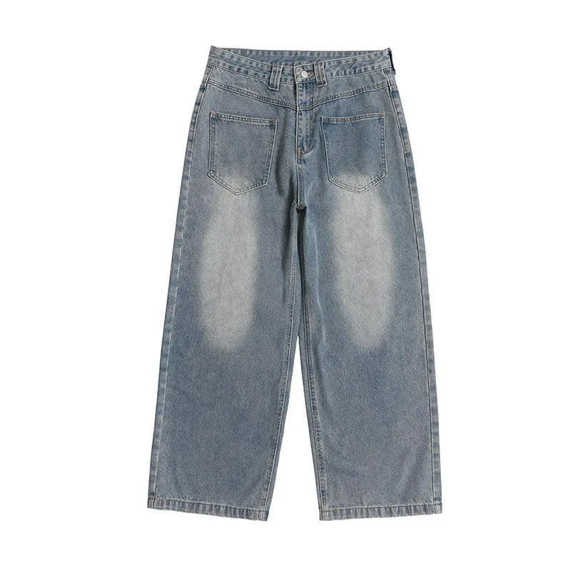 Men’s Retro Wide-Leg Jeans – Summer Denim