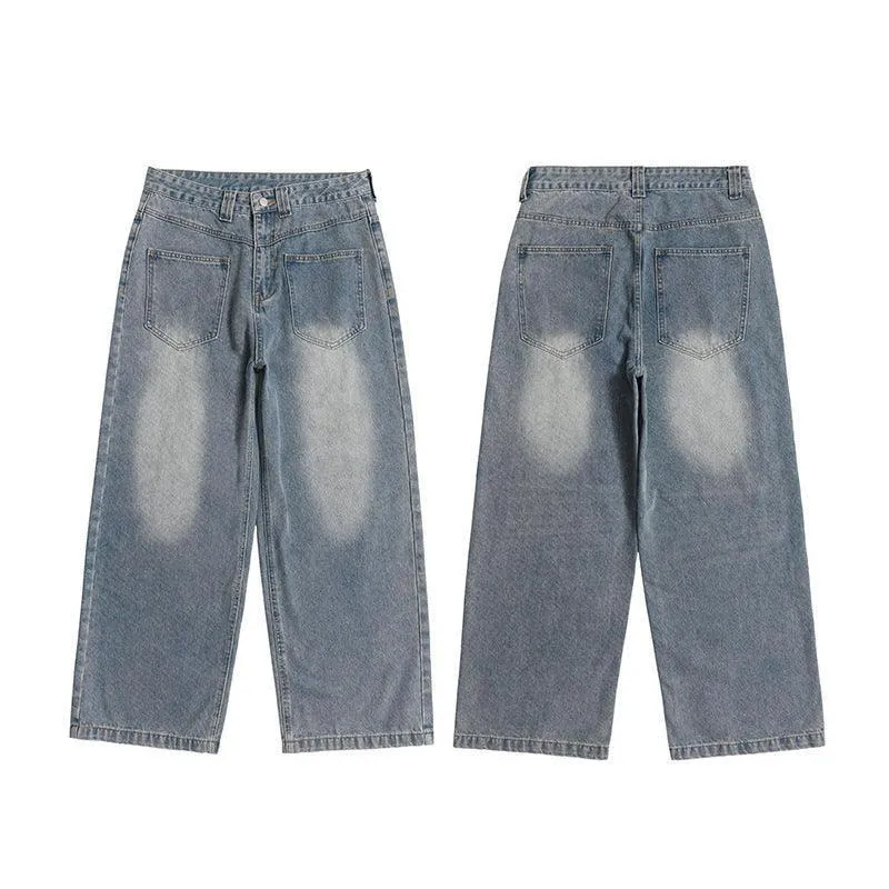 Men’s Retro Wide-Leg Jeans – Summer Denim