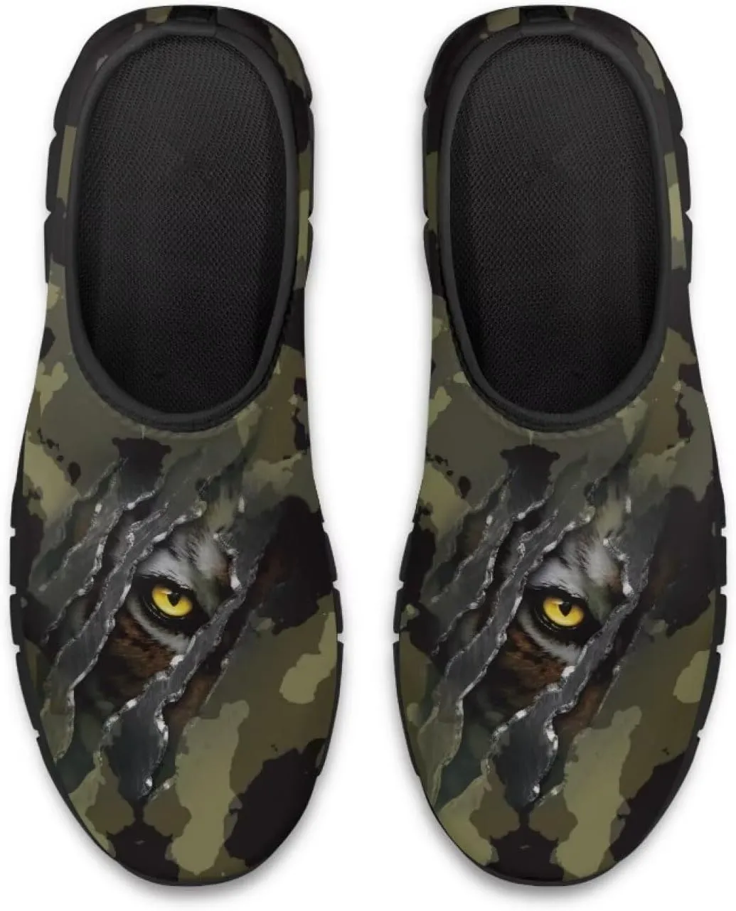 Mens Slip On Casual Shoes Flat Loafers Camouflage Sports Sneakers Non-Slip Comfortable Low Top Outdoor Running Shoes